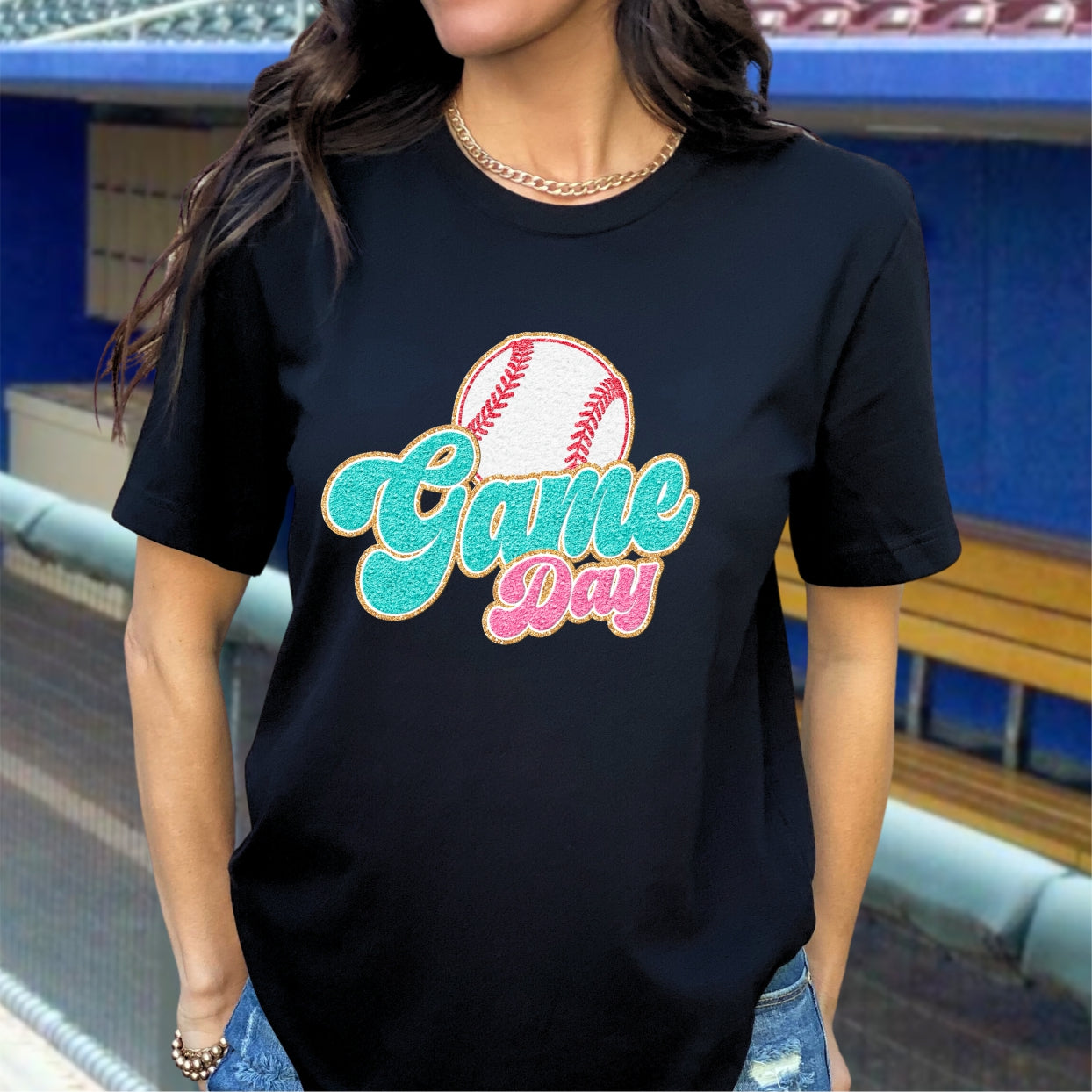 Game Day Baseball - Faux Chenille