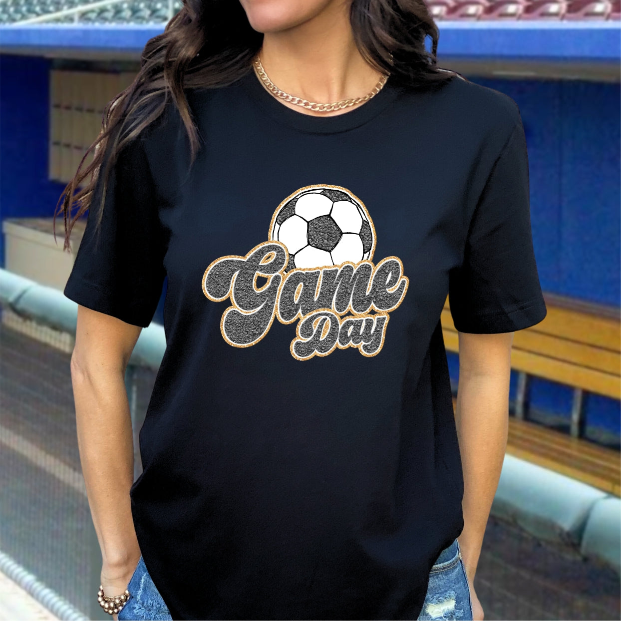 Game Day Soccer - Faux Chenille