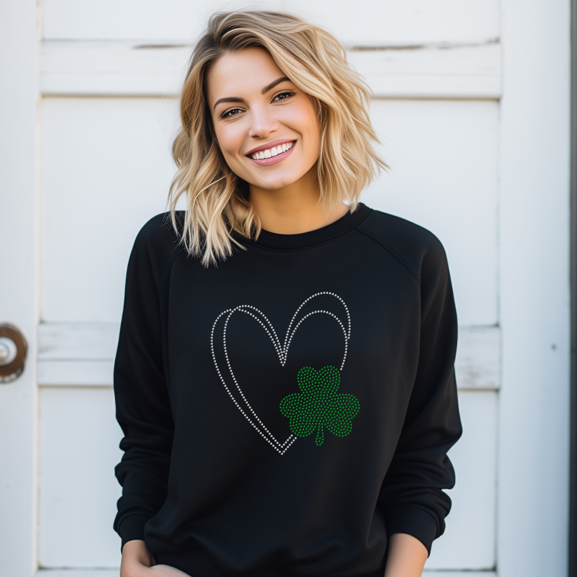 Heart Shamrock Spangle