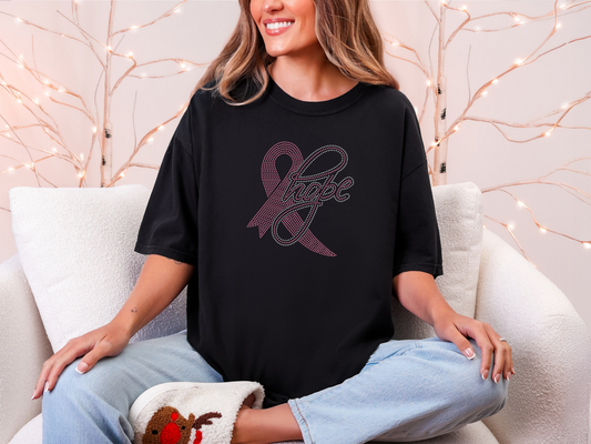 Hope Ribbon Rhinestone