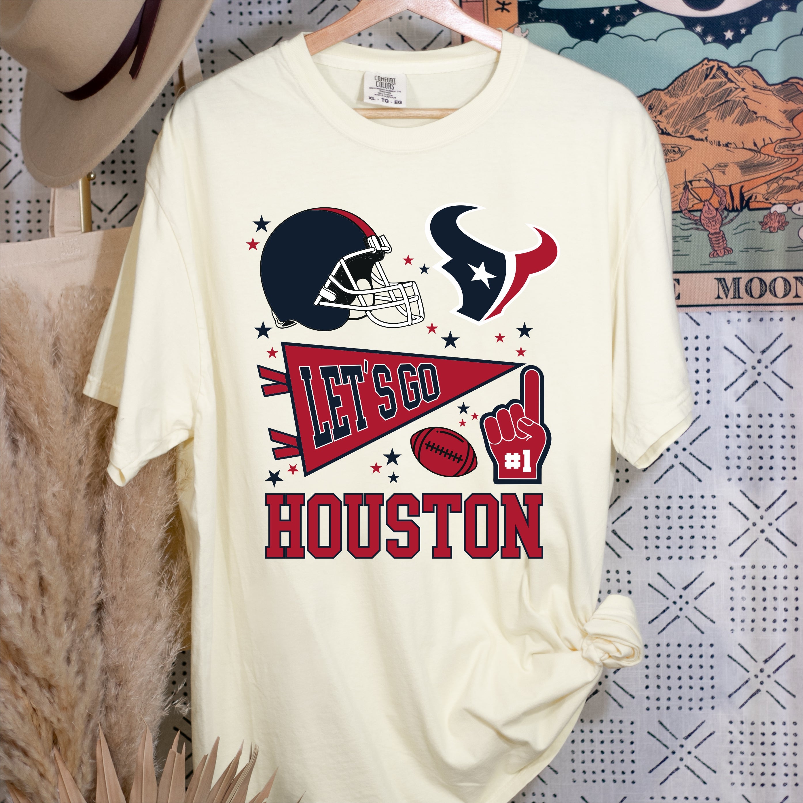 Houston Collage – Cotton & Copper Transfers