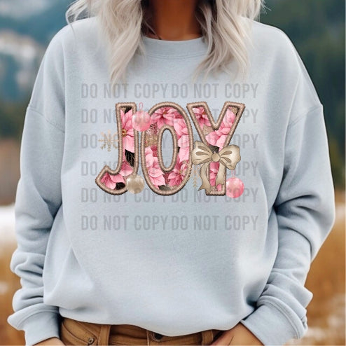 Joy Faux Embroidery