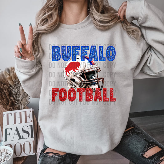 Buffalo Football Sequin