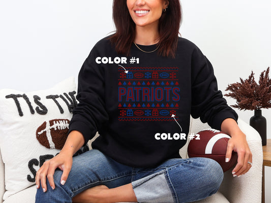 Patriots Chrismas Sweater Spangle