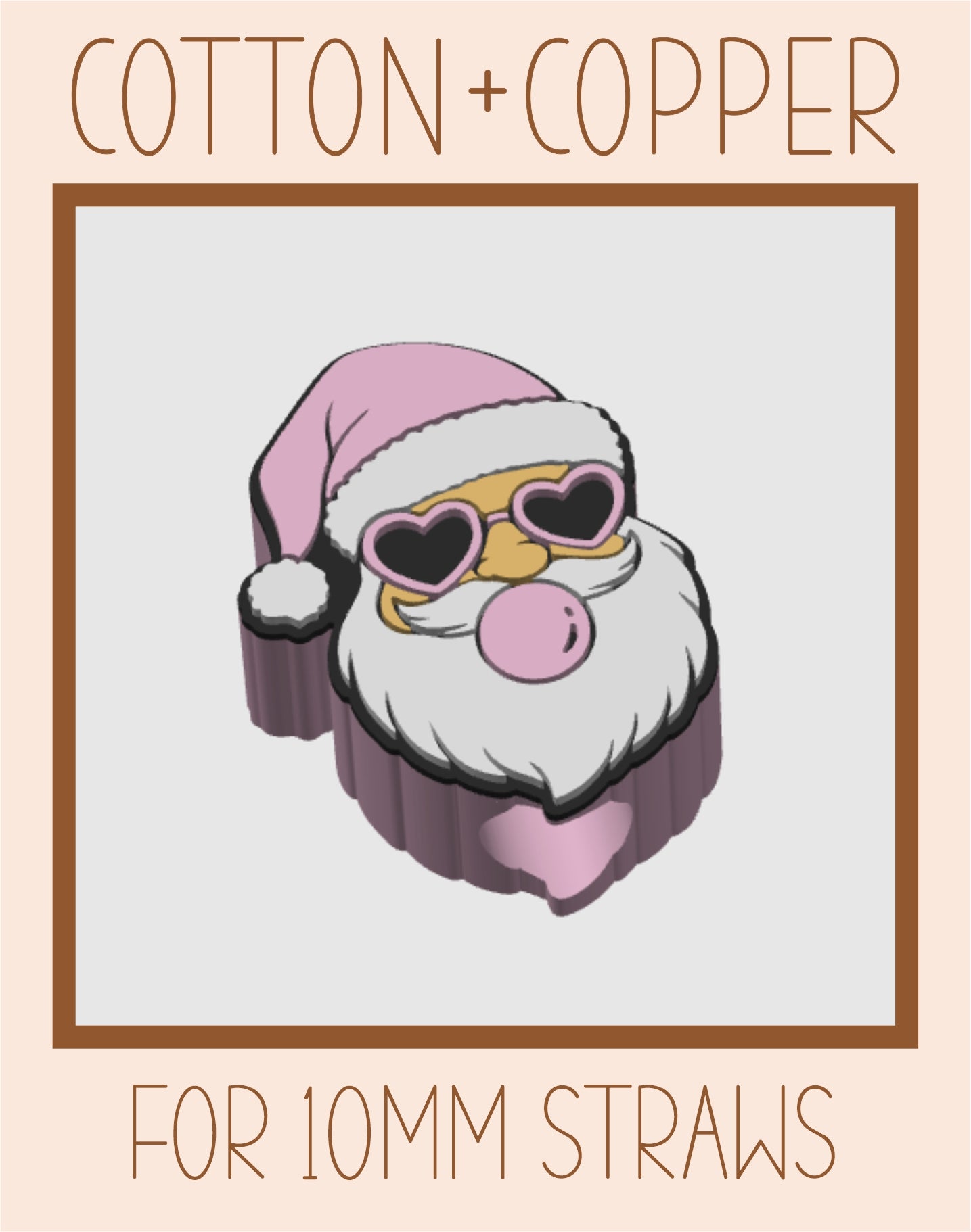 Bubble Santa Topper