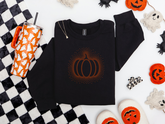 Scatter Pumpkin Rhinestone