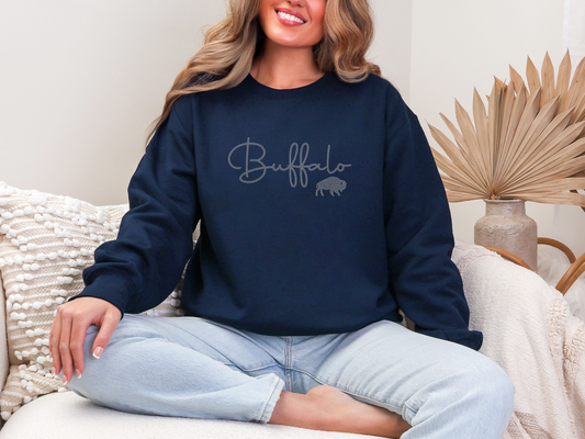 Buffalo Script Rhinestone