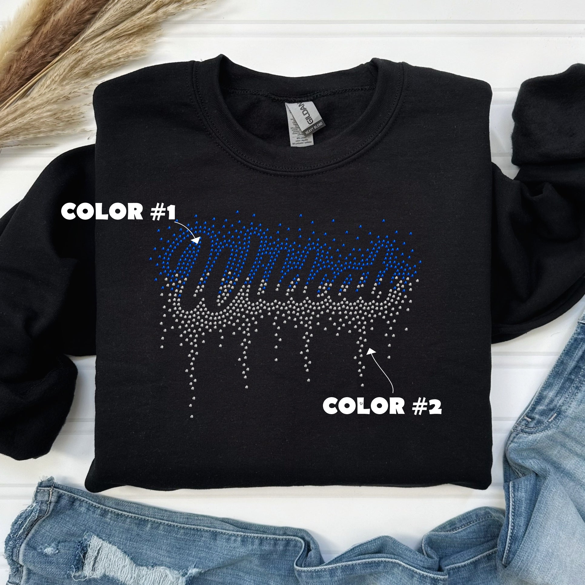Wildcats Drip Spangle – Cotton & Copper Transfers