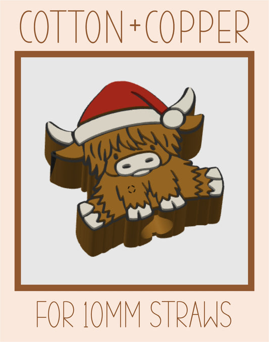 Christmas Cow Topper